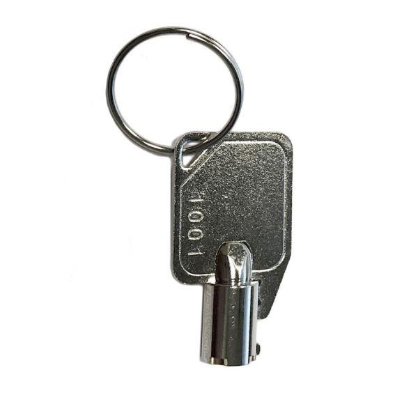 Dispenser Key Silver Metal 1/Each