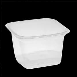 Deli Container Base 16 OZ RPET Clear Square 480/Case