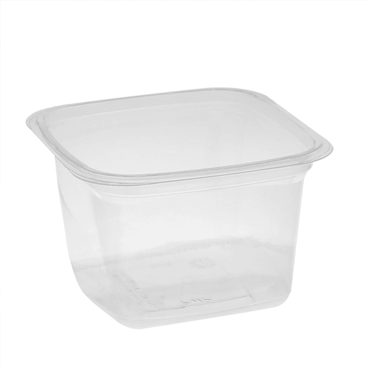 Deli Container Base 16 OZ RPET Clear Square 480/Case