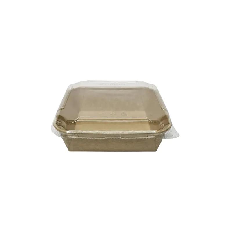 Take-Out Container 24 OZ 6X6X1.77 IN Paperboard Kraft Square 600/Case