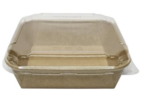 Take-Out Container 24 OZ 6X6X1.77 IN Paperboard Kraft Square 600/Case