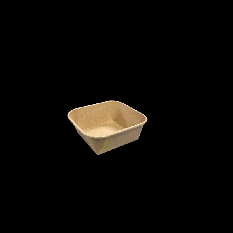 Take-Out Container 24 OZ 6X6X1.77 IN Paperboard Kraft Square 600/Case