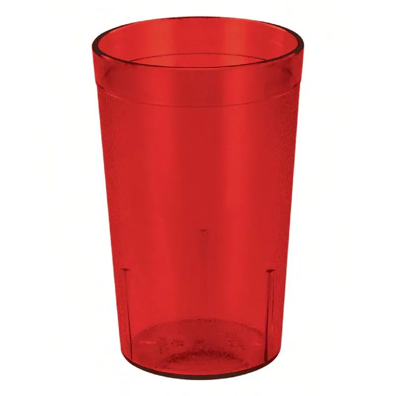 Tumbler 8 FLOZ Plastic Red Pebbled 12/Dozen