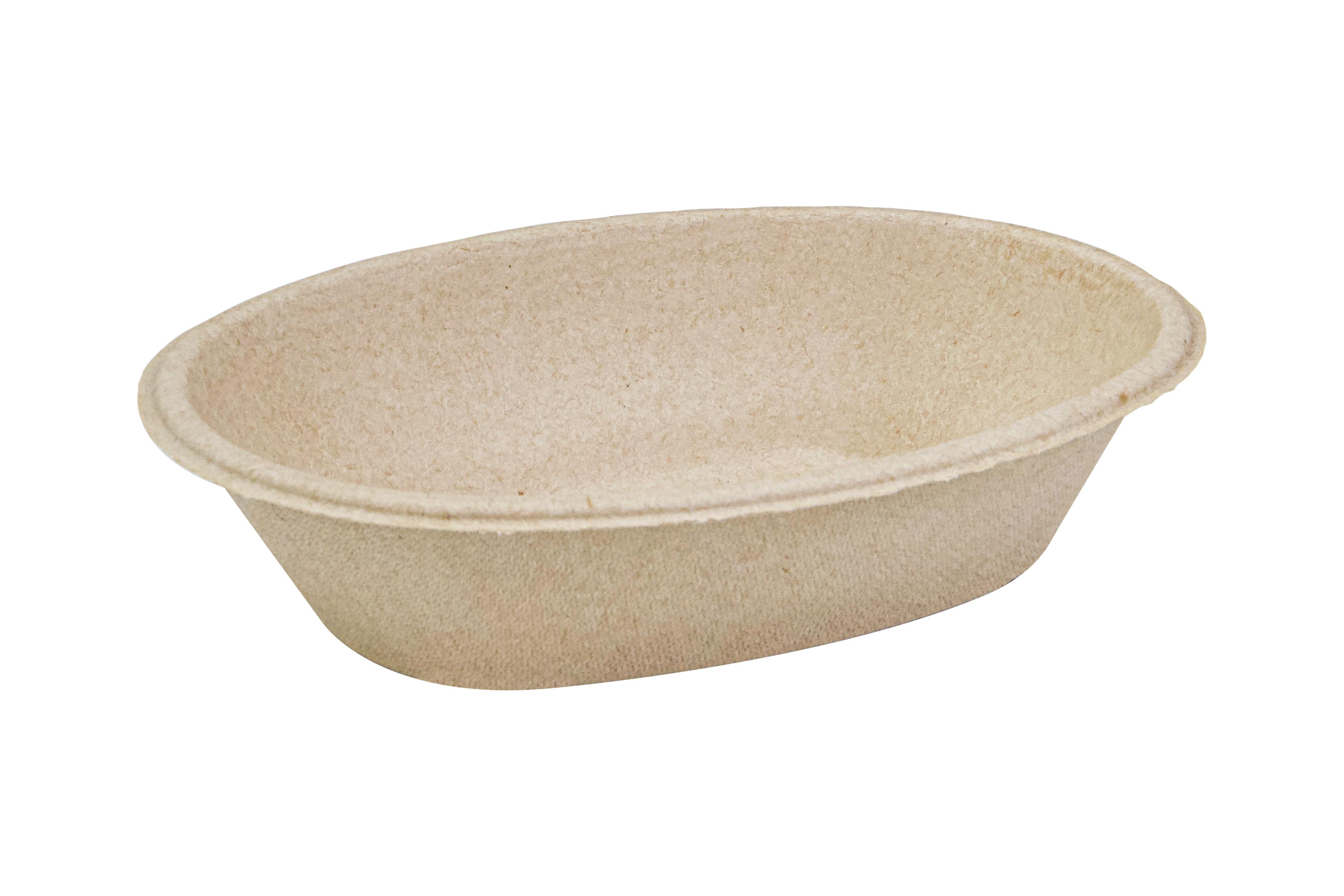 Burrito Bowl 27 OZ Pulp Fiber Natural Oval 300/Case