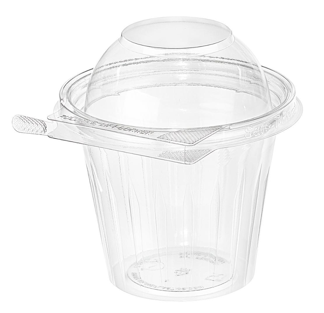 Safe-T-Fresh® Deli Container 12 OZ PET Round Tamper-Evident 256/Case
