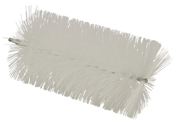 Vikan® Tube Brush 7.9X3.6X3.6 IN PP Polyester Stainless Steel White For Flexible Handle Medium Bristle Stiffness 1/Each