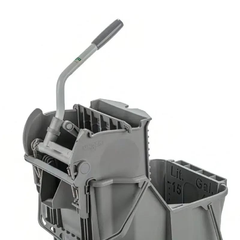 Mop Bucket 4 GAL 15 L Plastic Gray Dual Combo 1/Each