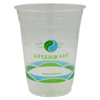 Greenware® Cold Cup 16-18 OZ PLA Clear Stock Print 1000/Case