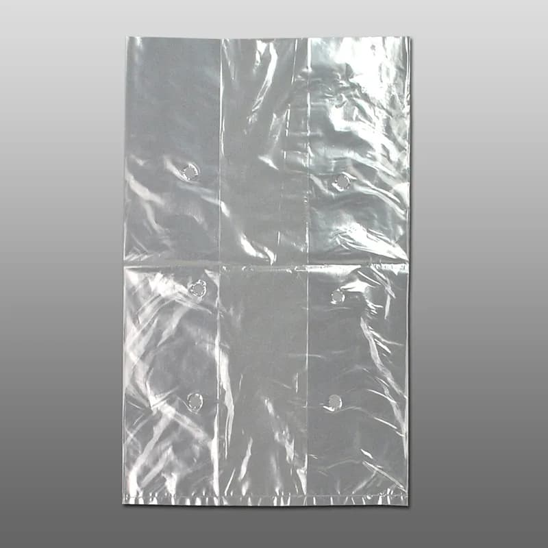 Lettuce Bag 7X5X11 IN LDPE 0.8MIL Clear FDA Compliant Gusset Vented 1000/Case