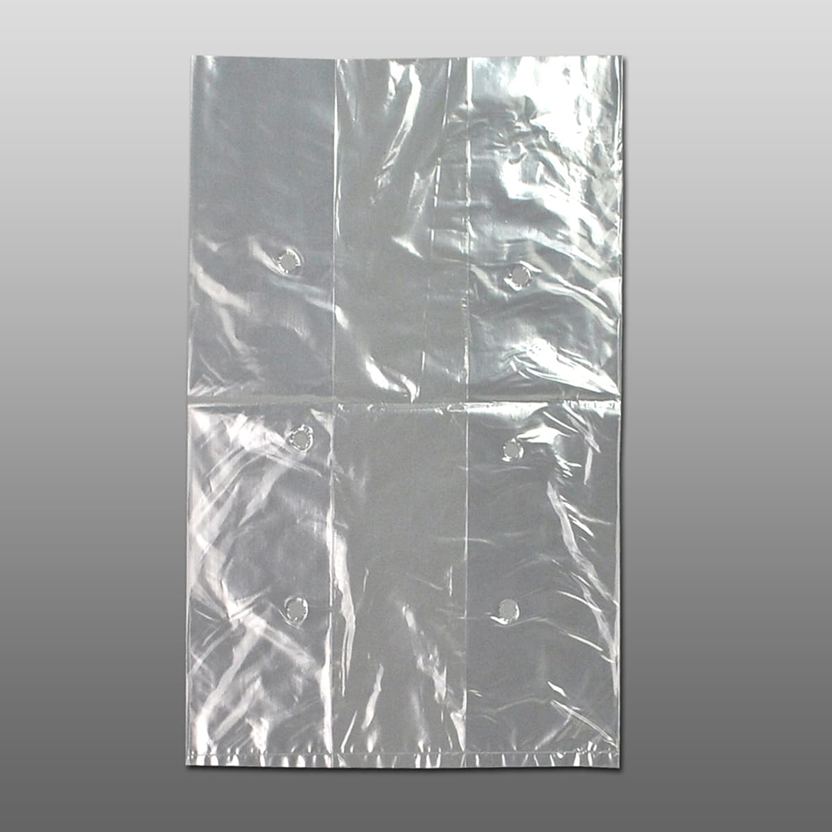 Lettuce Bag 7X5X11 IN LDPE 0.8MIL Clear FDA Compliant Gusset Vented 1000/Case