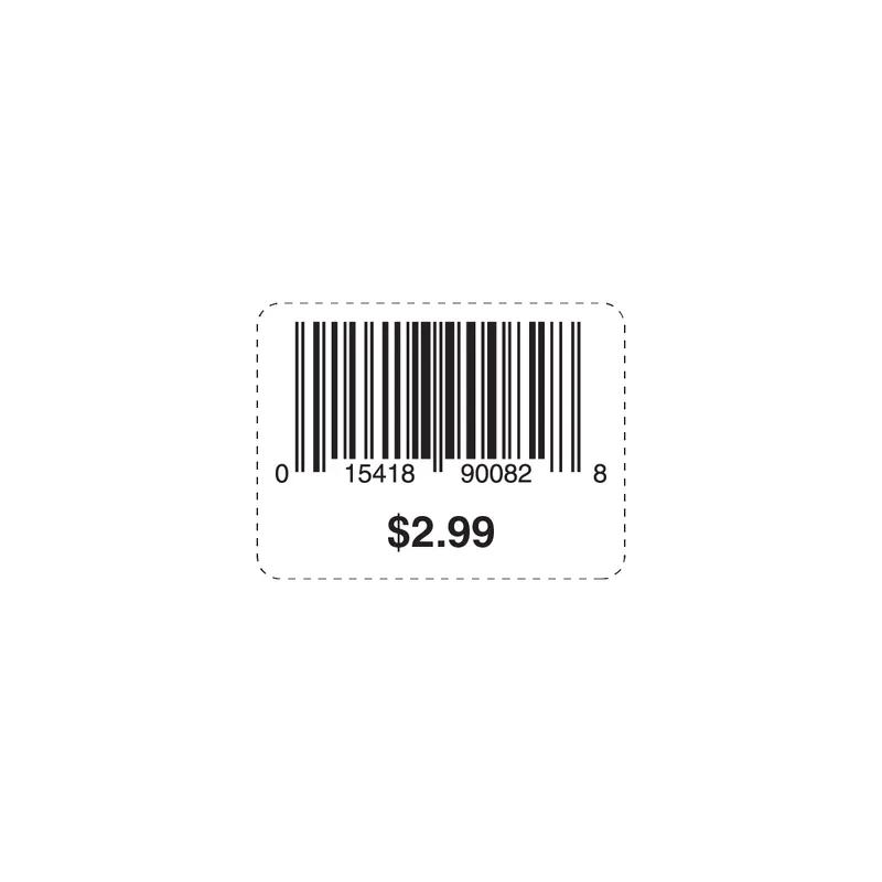 $2.99 Barcode Upc Label 1.5X2 IN Black White 500 Count/Roll