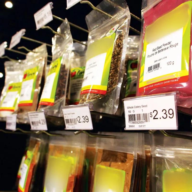 kostklip® ClearVision® Shelf Label Holder 2X1.25 IN T-Wire Swing-Up 100/Pack