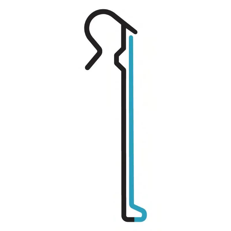 kostklip® ClearVision® Shelf Label Holder 2X1.25 IN T-Wire Swing-Up 100/Pack