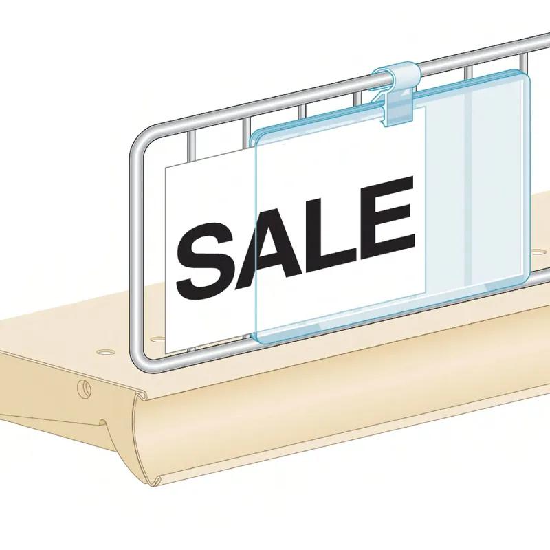 kostklip® PowerGrip® Sign Holder PVC Clear For Wire Fence & Basket 250/Pack