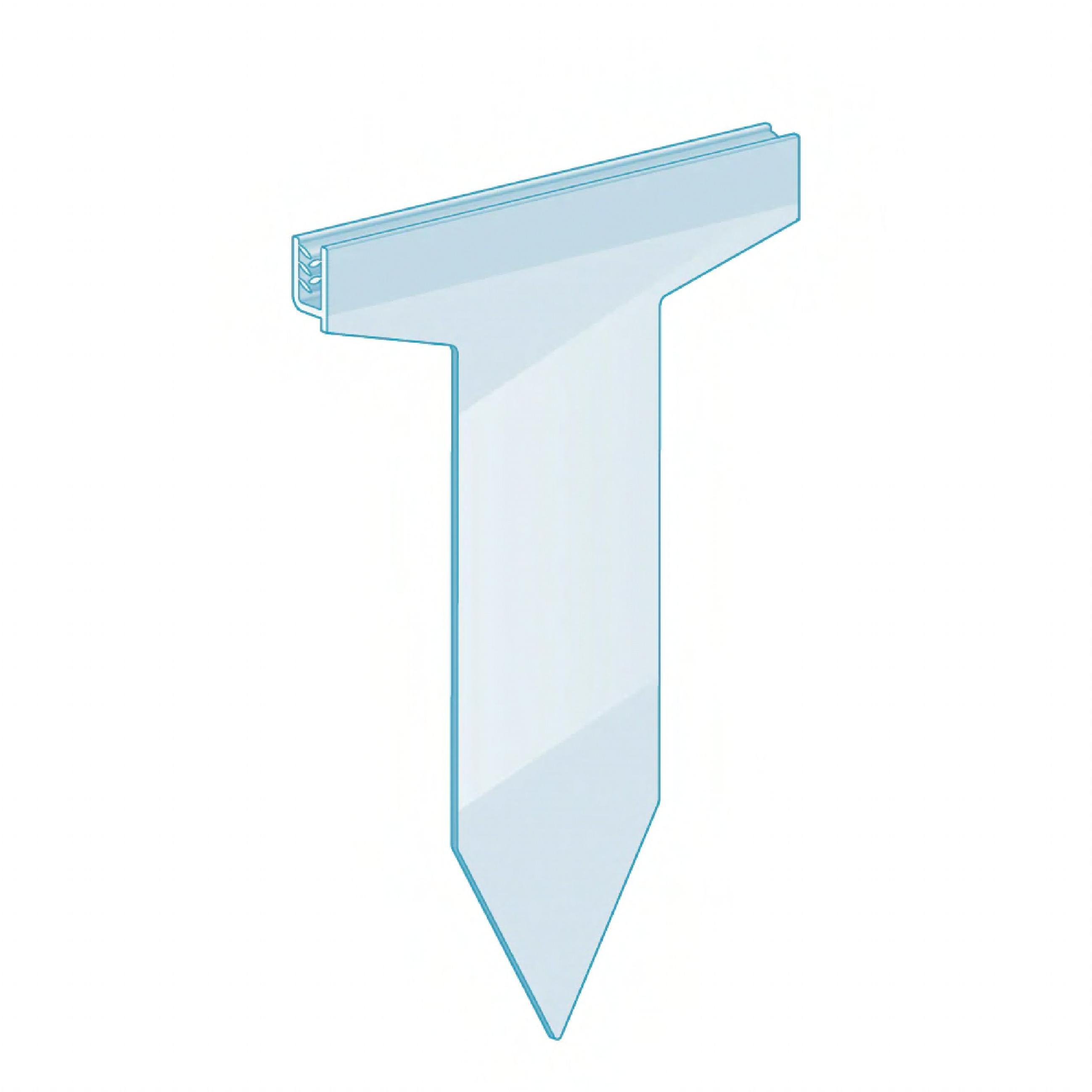 kostklip® PowerGrip® Sign Holder 3.875X5 IN Clear Ice Spear 25/Pack