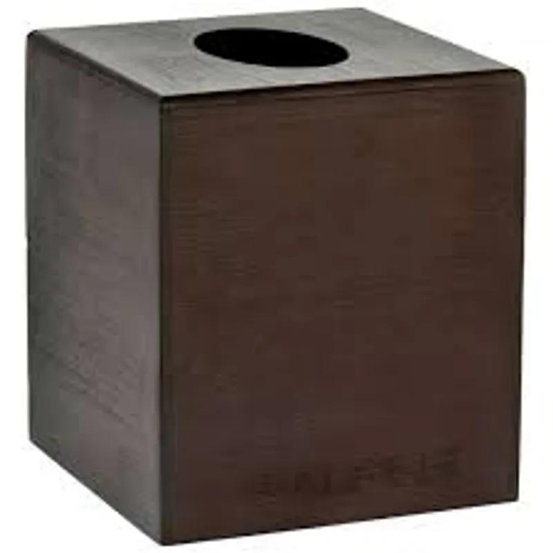 Tissue Box Holder 5.50X5.50X6.25 IN Bamboo Espresso 12/Case