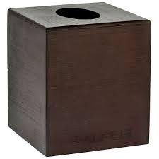 Tissue Box Holder 5.50X5.50X6.25 IN Bamboo Espresso 12/Case
