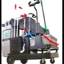 Rx Omni Cleaning System – Straight Pole Janitorial Cleaning Cart Plastic 1/Each