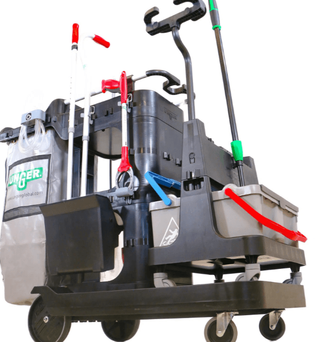 Rx Omni Cleaning System – Straight Pole Janitorial Cleaning Cart Plastic 1/Each