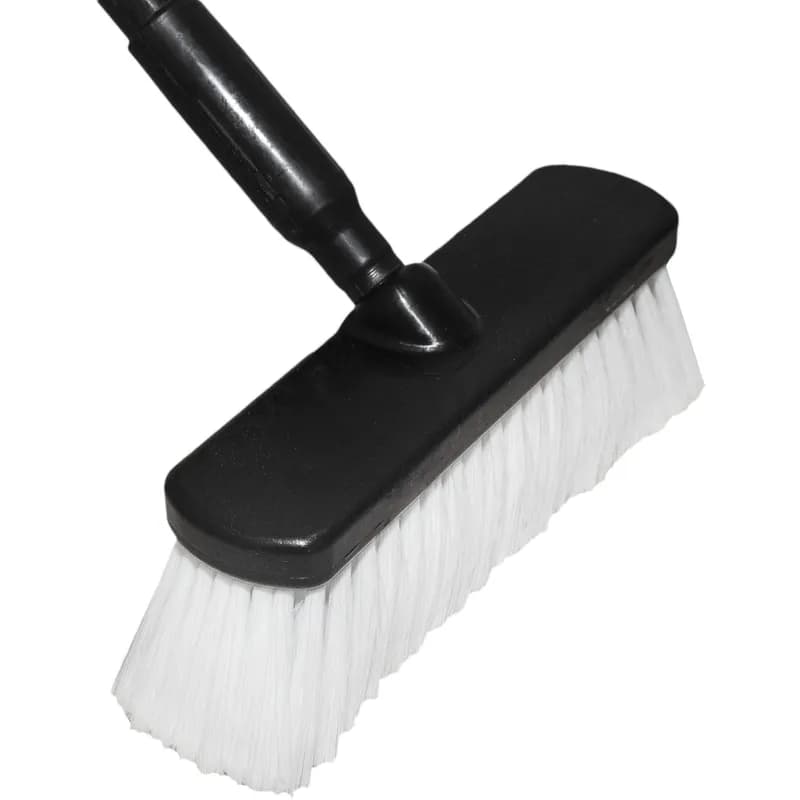 Carlisle Foodservice Products® Flo-Pac® Vehicle Brush 10X4X4.50 IN Plastic Black Crimped 1/Each