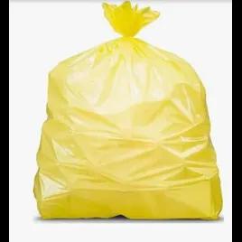 Victoria Bay Can Liner 37X50 IN 35-45 GAL Yellow 3MIL Flat Pack 50/Case