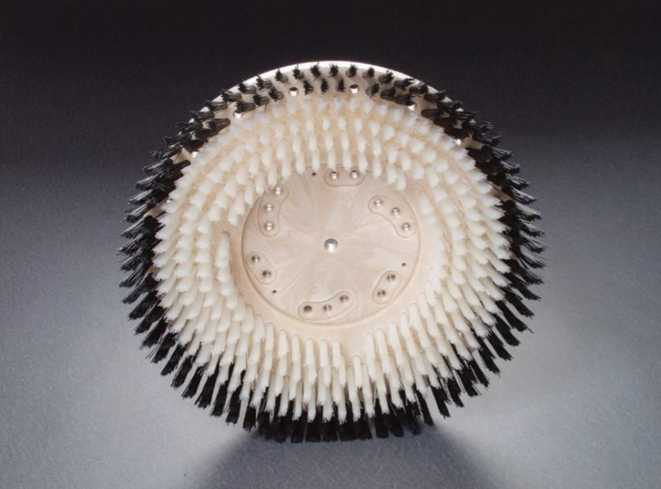 Carpet Shampoo Brush 19 IN Plastic White Black 1/Each