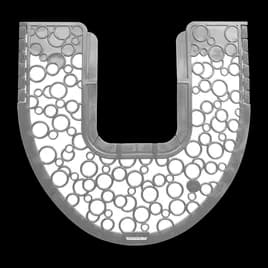 Victoria Bay Commode Mat Gray Plastic 6/Case