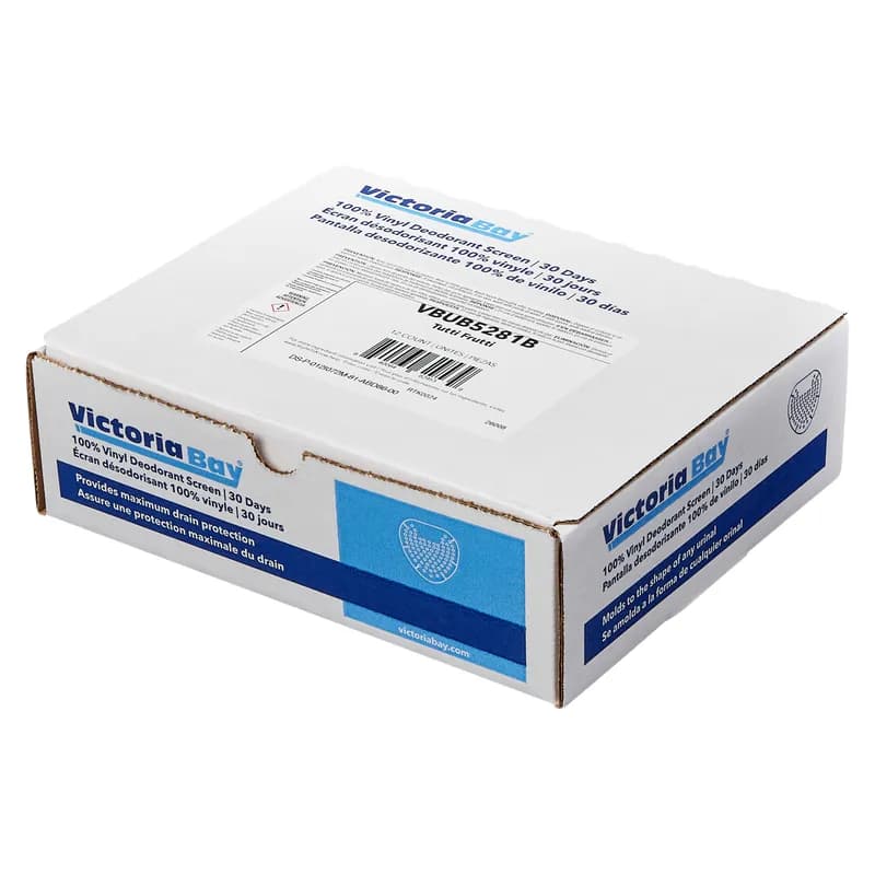 Victoria Bay Urinal Screen Tutti Frutti Vinyl 30-Day Air Care System 12/Box