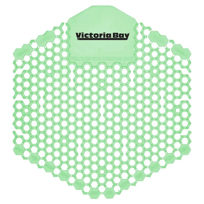 Victoria Bay Urinal Screen Cucumber Melon Green EVA 7X6.5X0.66 IN 30-Day Air Care System Deodorizing 10 Count/Box