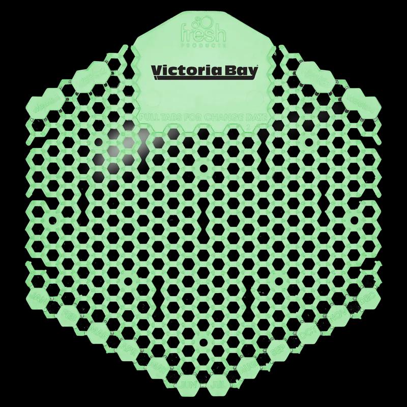 Victoria Bay Urinal Screen Cucumber Melon Green EVA 7X6.5X0.66 IN 30-Day Air Care System Deodorizing 10 Count/Box