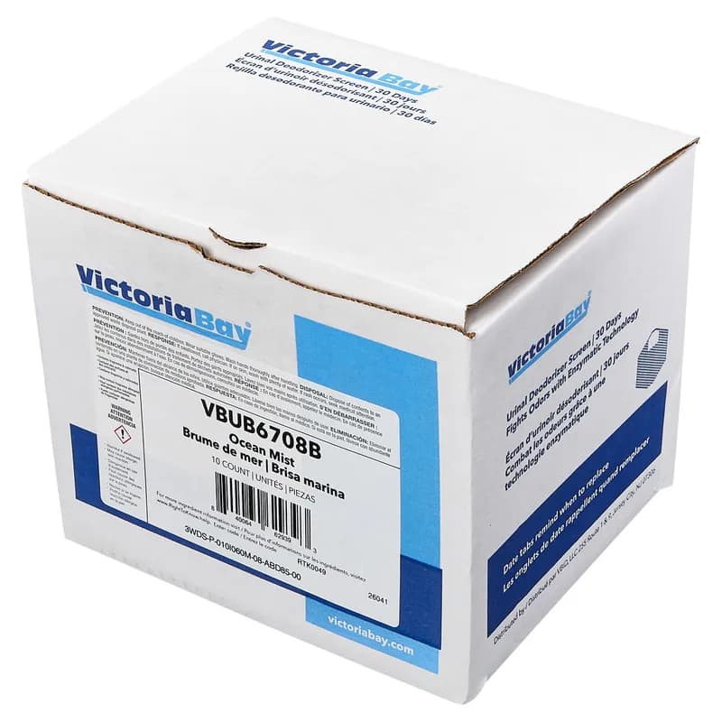 Victoria Bay Urinal Screen Ocean Mist 30-Day Air Care System Deodorizer 10/Box