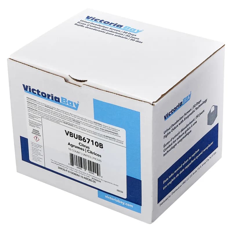 Victoria Bay Urinal Screen Citrus Scent 30-Day Air Care System Deodorizer 10/Box