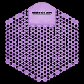Victoria Bay Urinal Screen Fabulous Purple EVA 7X6.5X0.66 IN 30-Day Air Care System Deodorizing 10 Count/Box 6 Box/Case