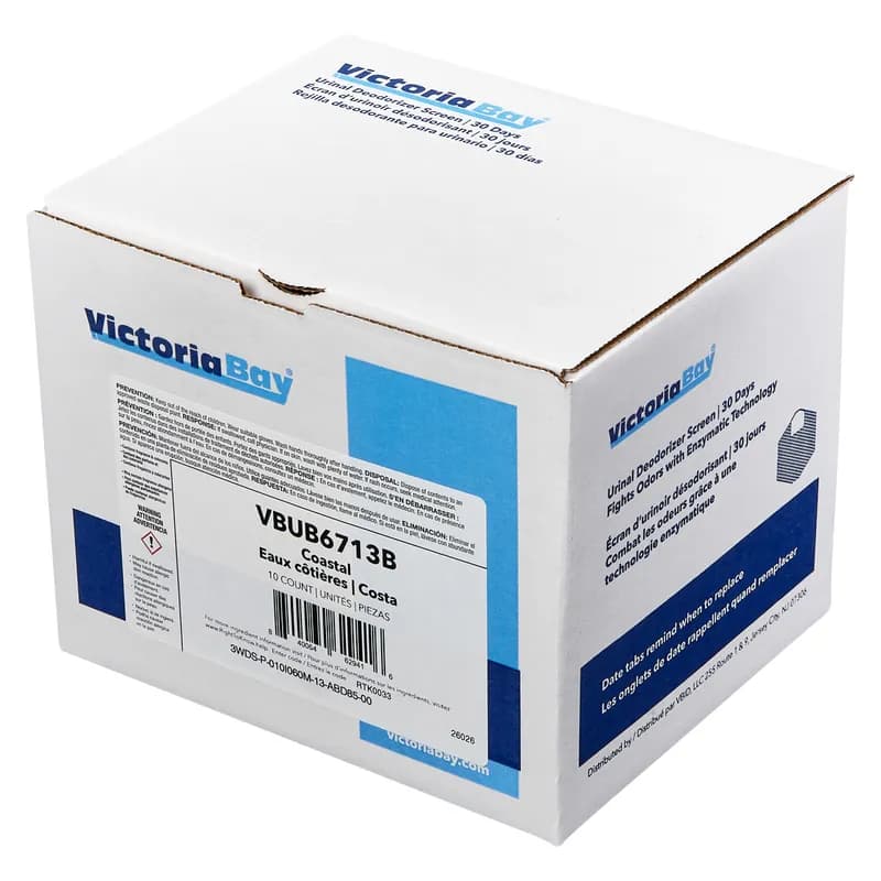 Victoria Bay Urinal Screen Coastal 30-Day Air Care System Deodorizer 10/Box