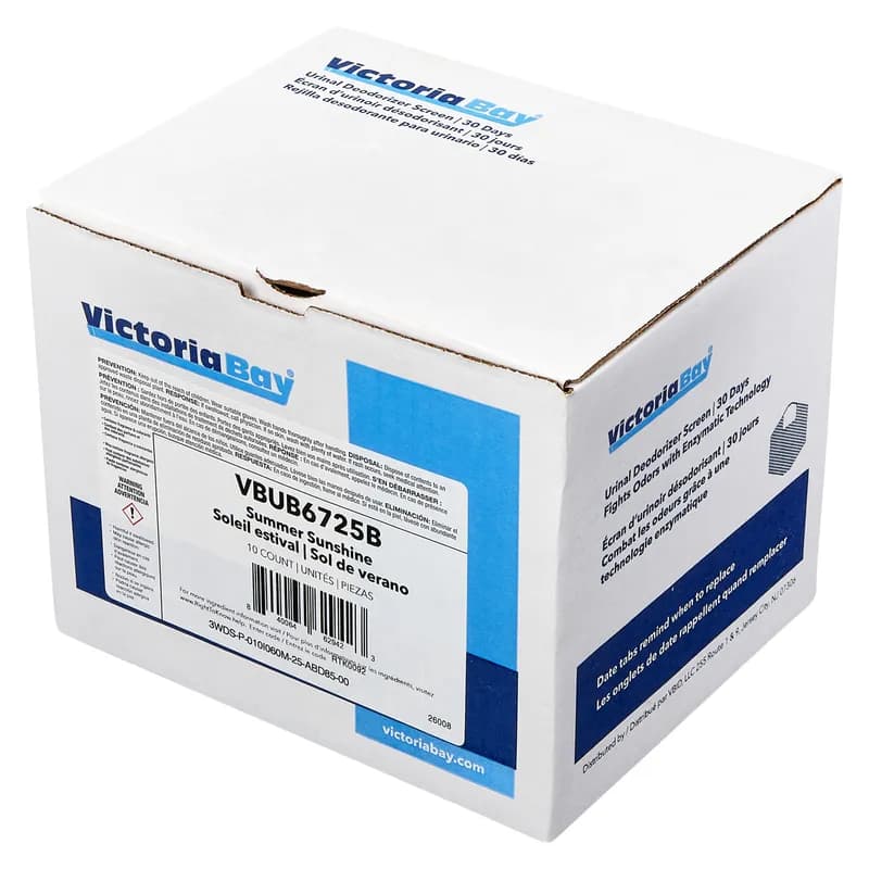 Victoria Bay Urinal Screen Summer Sunshine 30-Day Air Care System Deodorizer 10/Box