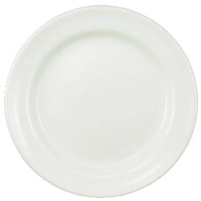 Plate 10 IN Glass London White Coupe Style 24/Case