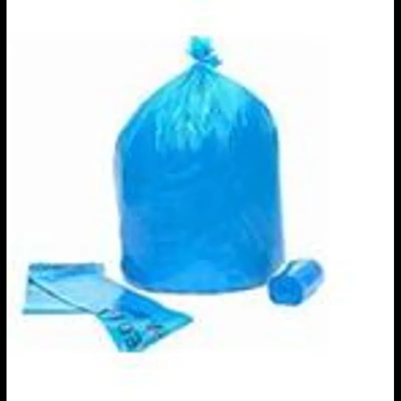 Victoria Bay Can Liner 28X46 IN Blue Plastic 20MIC Coreless Slim Jim 200/Case