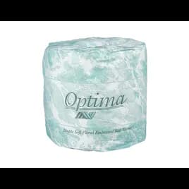 Toilet Paper & Tissue Roll 4.5X4.0 IN 2PLY White Embossed 500 Sheets/Roll 80 Rolls/Case