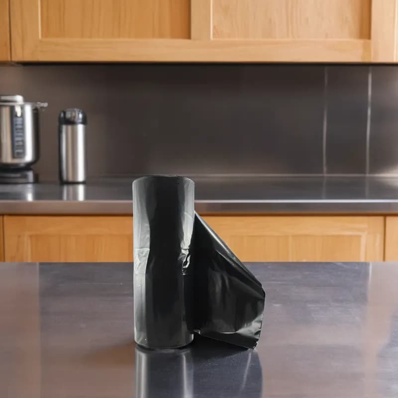 Can Liner 18X16X45 IN Black Plastic 2.5MIL Extra Heavy 100/Case