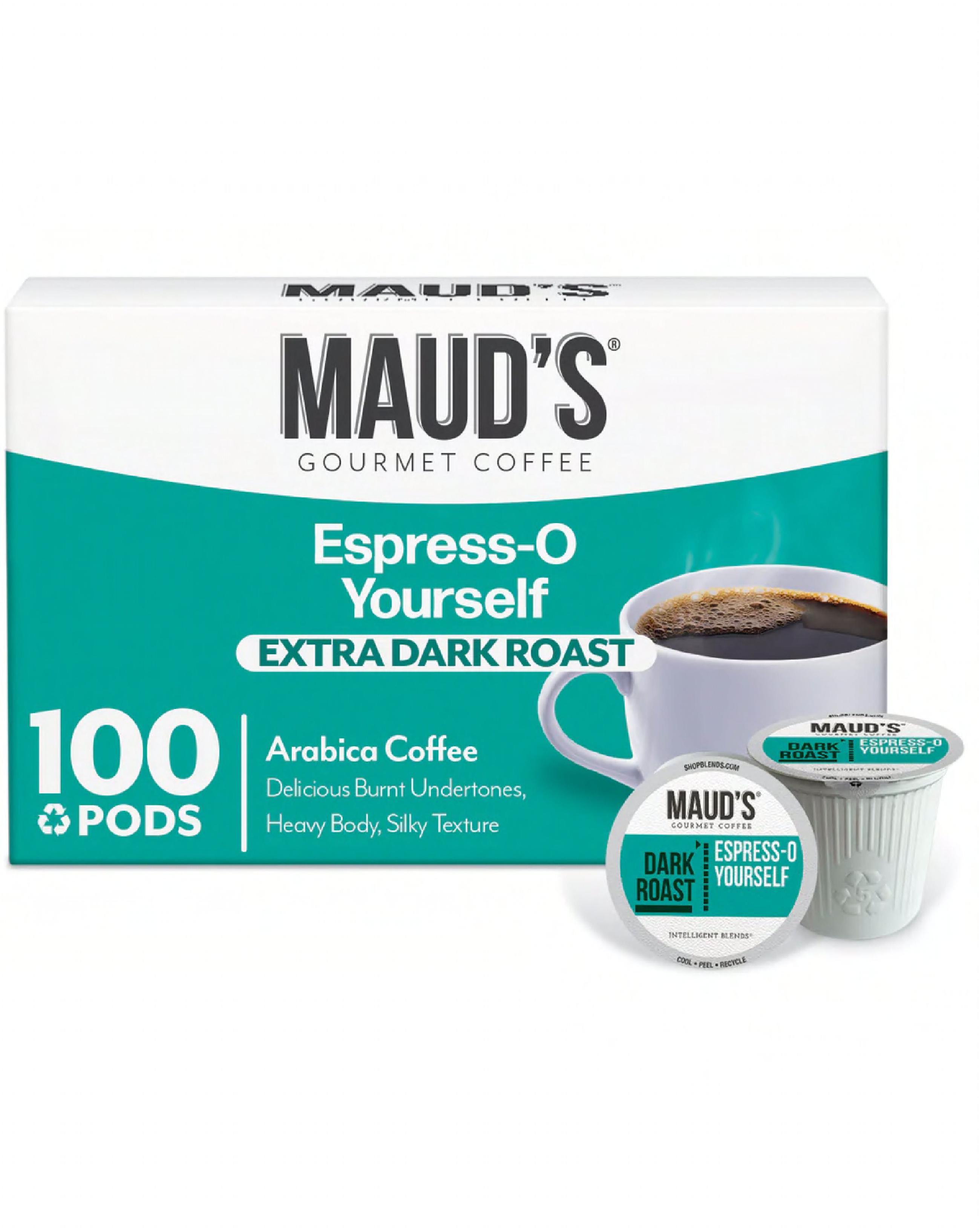 Maud's Coffee & Tea Espress-O Yourself Espresso Coffee Pods 100/Case