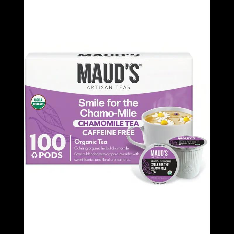 Maud's Coffee & Tea Smile For Chamo-Mile Lavendar Tea Pods 100/Case
