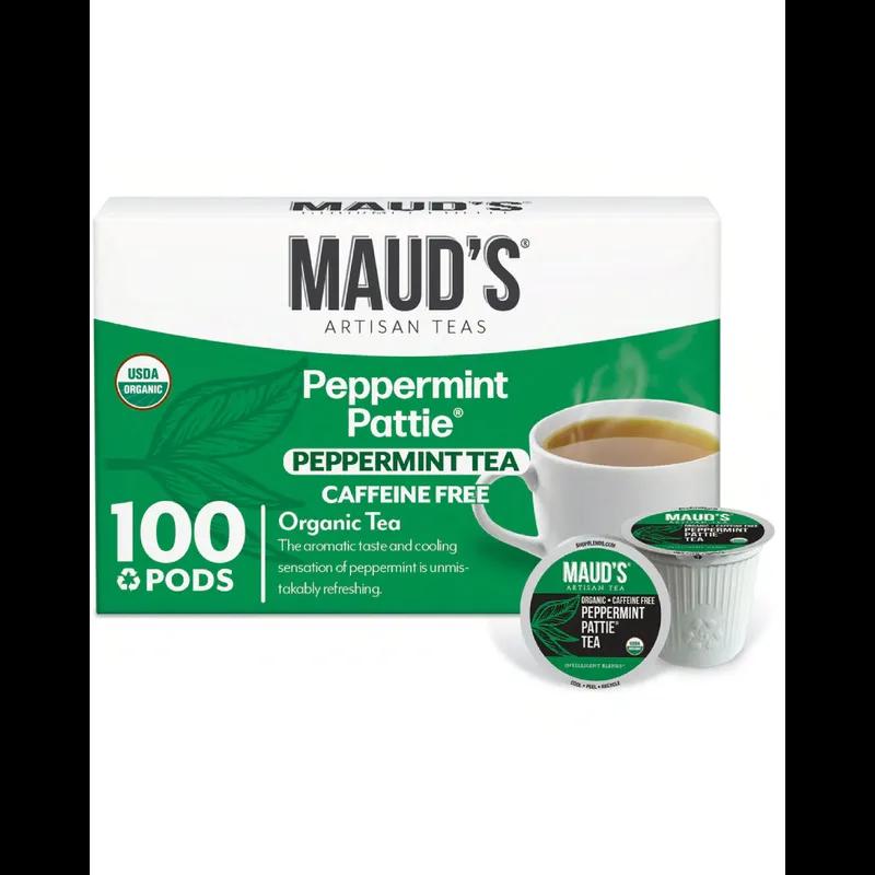 Maud's Coffee & Tea Peppermint Pattie Peppermint Tea Pods 100/Case
