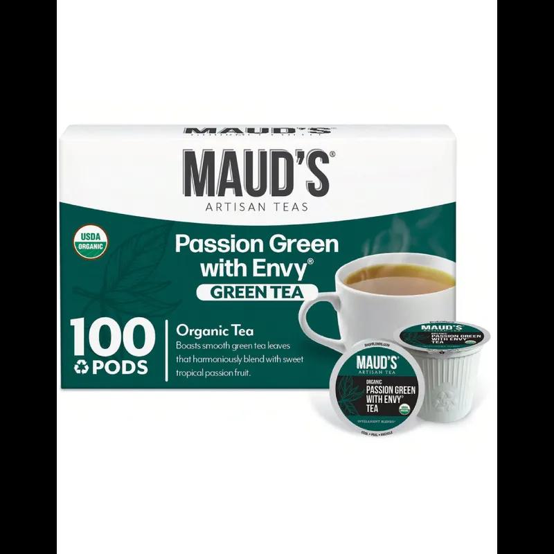 Maud's Coffee & Tea Passion Green With Envy Green Tea Pods 100/Case
