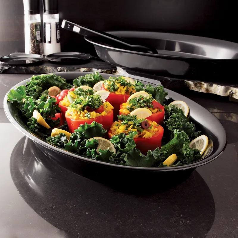 Bowl 14X21 IN Black Oval 20/Case