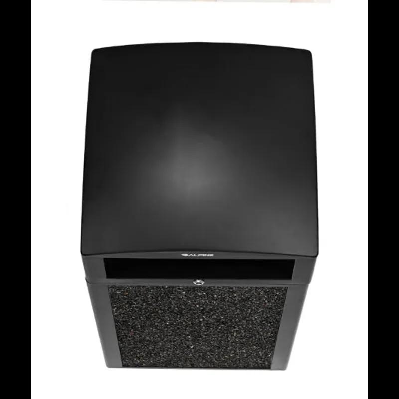 Trash Can 21.06X21.06X41.33 IN 40 GAL Gray Plastic All Weather With Stone Panels Rugged 1/Each