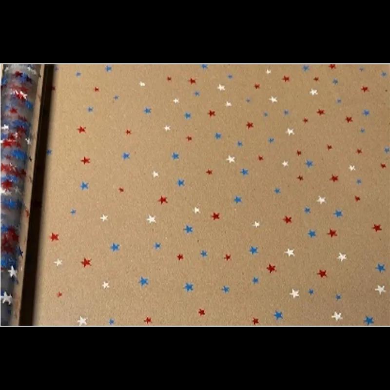 Multi-Purpose Roll 40IN X100FT Cellophane Multicolor Patriotic 1/Roll