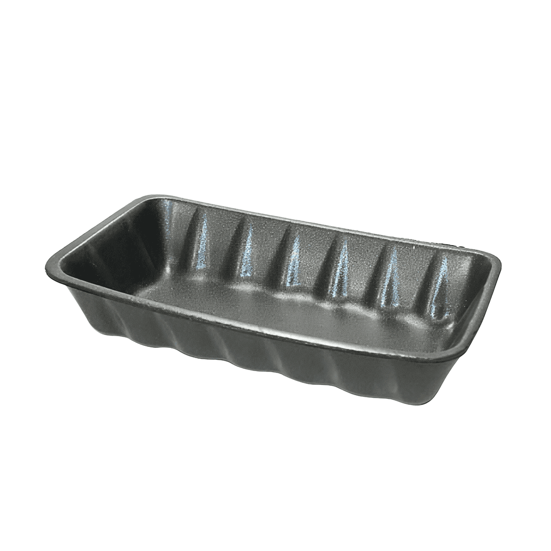 10K Meat Tray 5.88X10.75X2.16 IN Polystyrene Foam Black Rectangle 250/Bundle