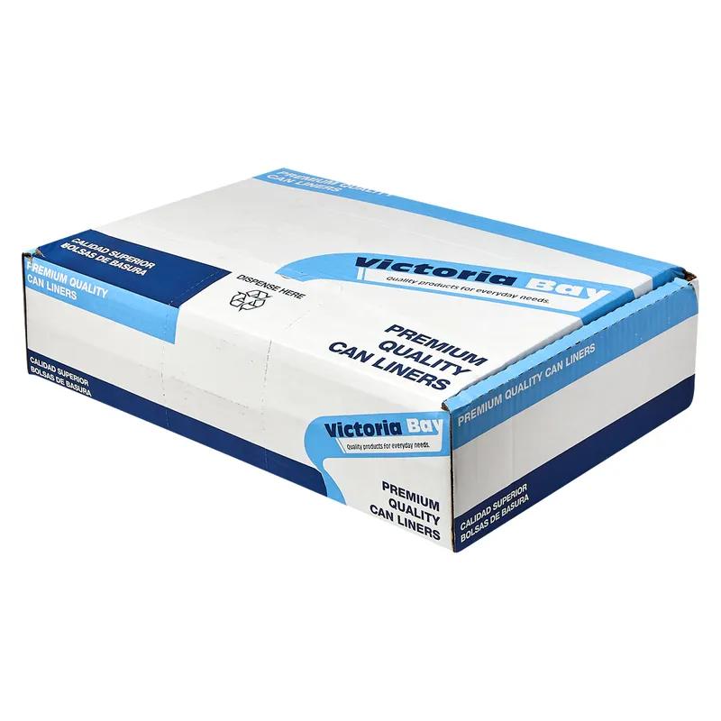 Can Liner 50X58 IN Clear Plastic 1.5MIL Flat Pack Star Seal 100/Case