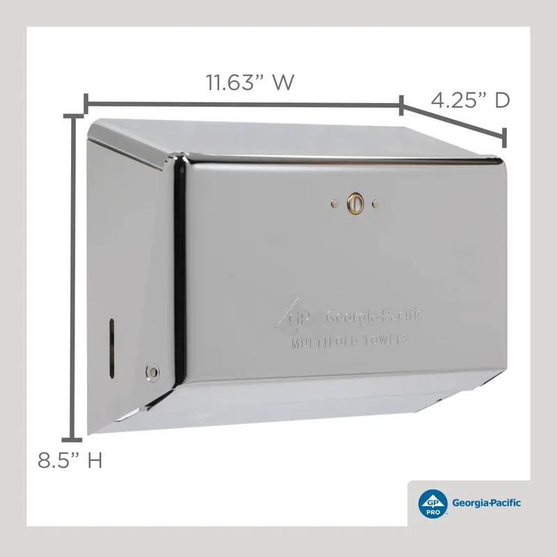 Georgia-Pacific Pro® Paper Towel Dispenser 4.25X11.63 IN Chrome Multifold 1/Each
