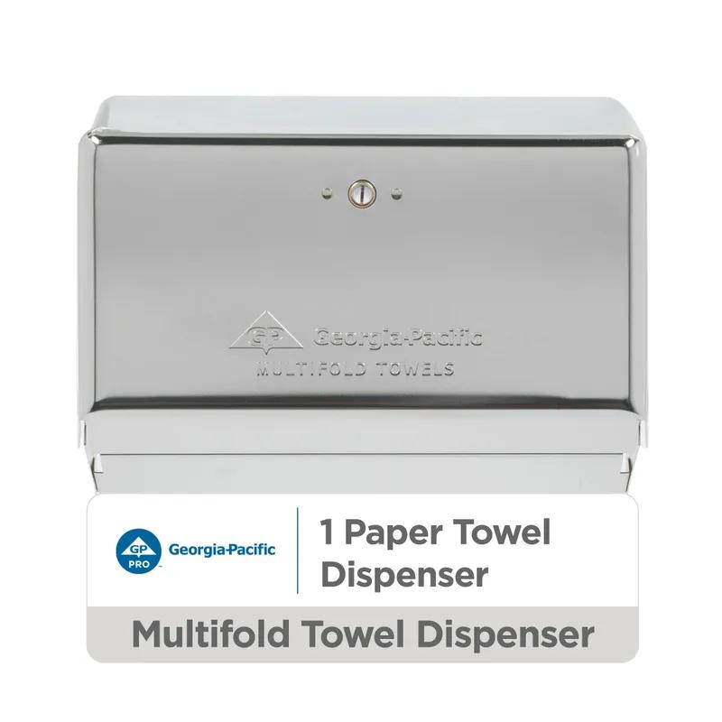 Georgia-Pacific Pro® Paper Towel Dispenser 4.25X11.63 IN Chrome Multifold 1/Each